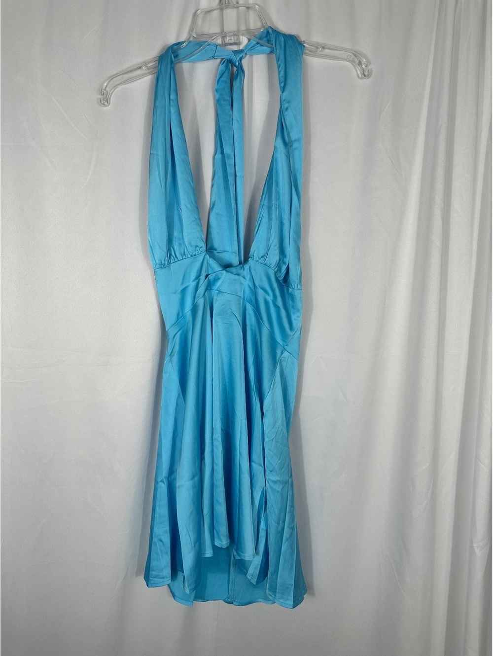 Idem Ditto Light Blue Halter Dress Medium